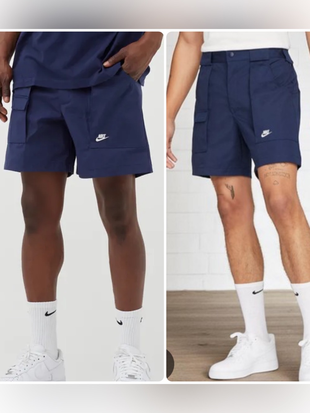 Nike Sportswear Reissue Woven Shorts Midnight Navy/Sail DA0368-410 Men's Size L